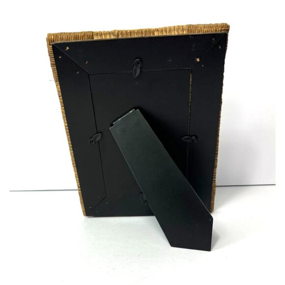 Vintage Cane Wicker Bamboo Picture Frame Bohemian Chic Mid-Century Modern 4 x 6 - Picture 5 of 5